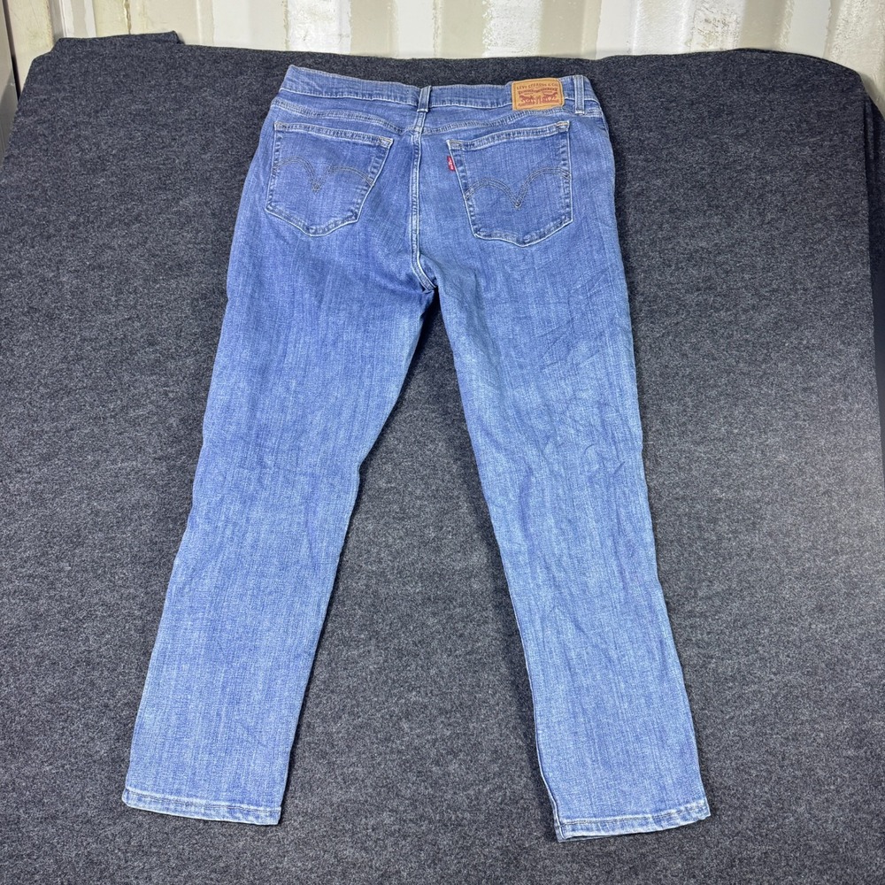 Levi's Boyfriend Jeans Womens 31x27 Blue Denim Cotton Mid Rise Tapered Leg